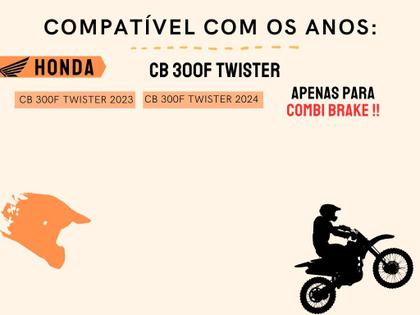 Imagem de Disco de Freio Dianteiro Cb 300f Twister 2023-2024 + Pastilhas Diafrag Pro Tech Racing (Metálica)