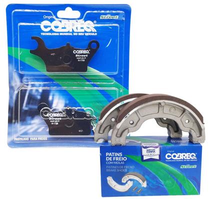 Imagem de Disco de Freio Dianteiro Fazer 150 2016 A 2022 + Pastilhas E Lonas Cobreq