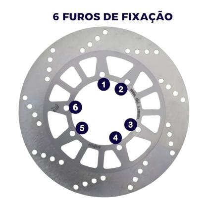 Imagem de Disco De Freio Dianteiro Moto Yamaha Xtz Crosser 150 SEM ABS