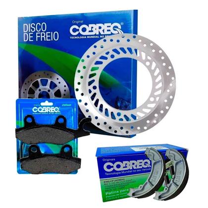 Imagem de Disco De Freio Tornado 250 Xr Dianteiro Pastilha Lona Cobreq