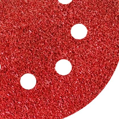 Imagem de Disco de Lixa com tiras autocolantes 125mm Com Furo -  (50 Peças) Fertak