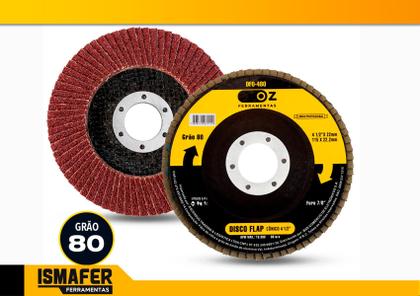 Imagem de Disco De Lixa Flap 4.1/2 Grão 80 - Oz