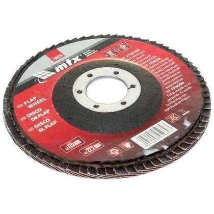 Imagem de Disco de Lixa Flap 4,1/2 POL Grana 60 Kit Com 10 Unidades MTX