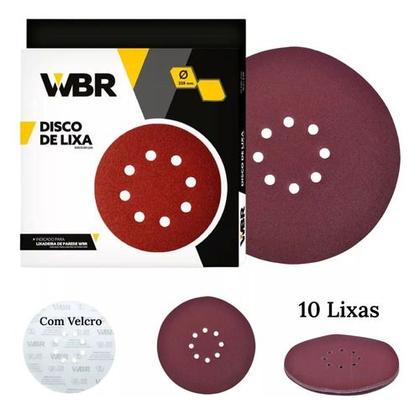 Imagem de Disco De Lixa N80 Lixadeira Girafa 225mm Wbr/vonder - 10un