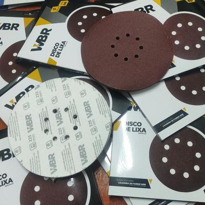 Imagem de Disco De Lixa N80 Lixadeira Girafa 225mm Wbr/vonder - 10un