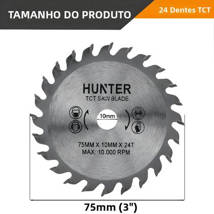 Imagem de Disco De Serra Circular TCT De 75mm 3 Polegadas 24T Para Corte De Madeira Para Esmerilhadeira Com