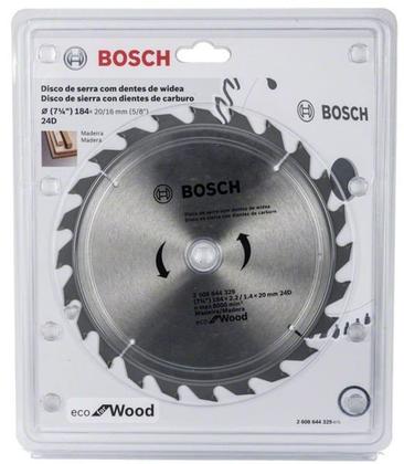 Imagem de Disco de serra gks 150 bosch ( 7 1/4) 184x2.2/1.4x 20 mm 24 dentes