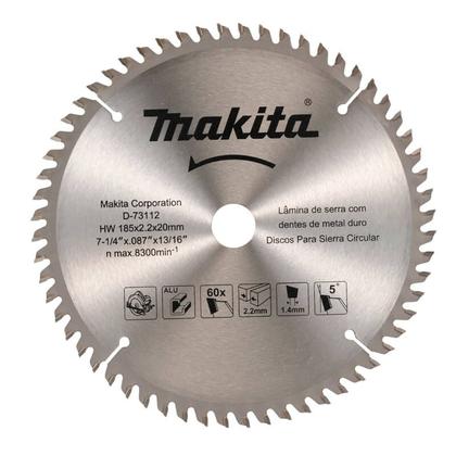 Imagem de Disco De Serra TCT 185x2.2x20mm 7 1/4 60t Makita D-73112