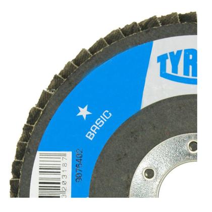 Imagem de Disco desbaste 115x22.2 gr40 flapang basic tyrolit azul