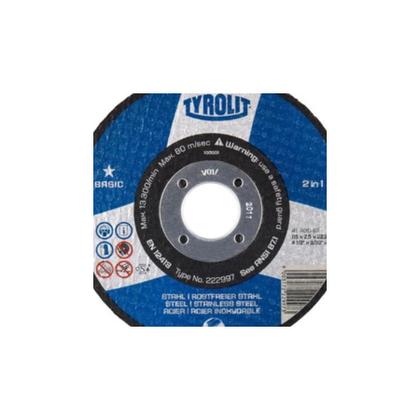 Imagem de Disco Desbaste Tyrolit Basic 115 X 6,0 X 22,23