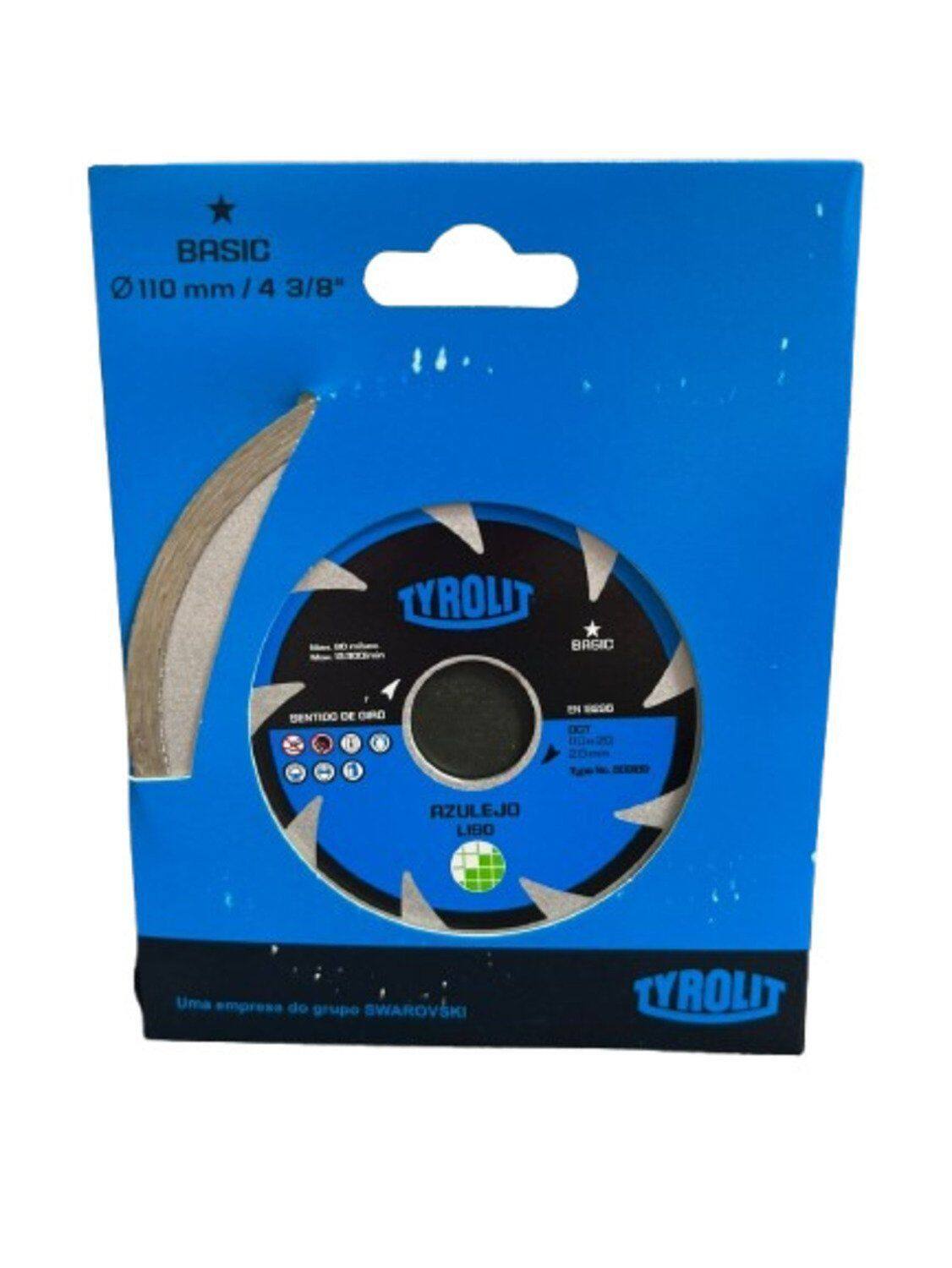 Imagem de Disco Diamantado 110mm Contínuo Basic Tyrolit Unica