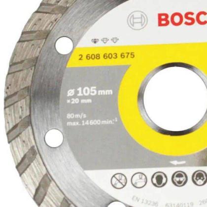 Imagem de Disco Diamantado Bosch Turbo Universal 105mmx20mm STD