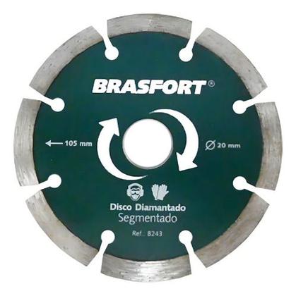 Imagem de Disco Diamantado Brasfort Seco 105mm X20mm Ceramica 8243 Cor Verde-escuro