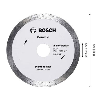 Imagem de Disco Diamantado Ceramic Liso 110mm Bosch