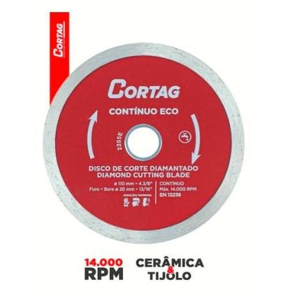Imagem de Disco Diamantado Continuo Eco 110mm Cortag Ef