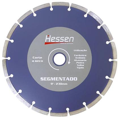 Imagem de Disco Diamantado Corte a Seco 9" Segmentado 230 X 22,23mm 20941 Hessen