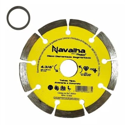 Imagem de Disco Diamantado Navalha Segmentado 4.3/8 X 110mm Titanium