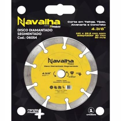 Imagem de Disco Diamantado Navalha Segmentado 4.3/8 X 110mm Titanium