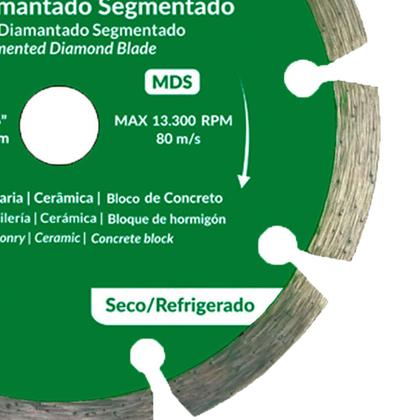 Imagem de Disco Diamantado Segmentado 4.3/8 Pol (110mm) MDS Menegotti