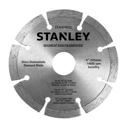 Imagem de Disco Diamantado Segmentado Seco 4" Stanley