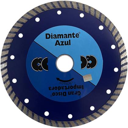 Imagem de Disco Diamantado Turbo Para Marmore e Granito Corte a Seco e Umido 7"-180mm Diamante Azul