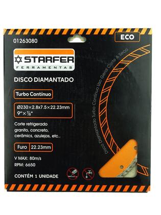 Imagem de Disco Diamantado Turbo Starfer Eco 9 Polegadas