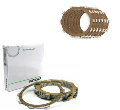 Imagem de Disco Embreagem Fricção Jogo Scud Yamaha Ybr Xtz Factor 125 Ano 2000 ~ 2014