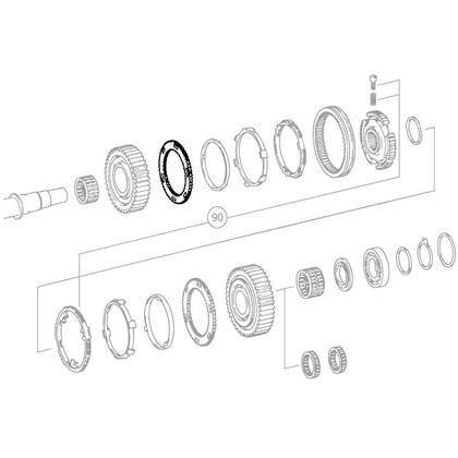 Imagem de Disco engate sincro.cx mbb g60/g85 euro imp. **mercedes benz