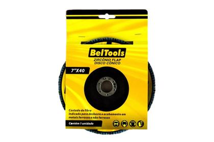 Imagem de Disco Flap Cônico 7 Polegadas Para Metal Grão 40 Beltools