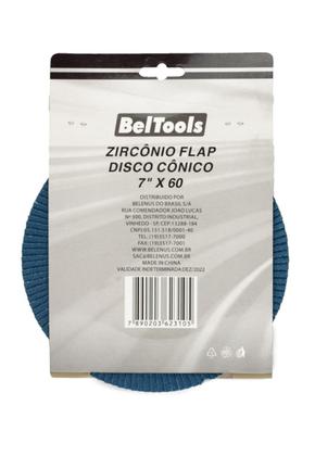 Imagem de Disco Flap Cônico 7 Polegadas Para Metal Grão 60 Beltools