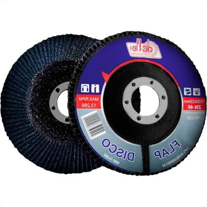 Imagem de Disco Flap Disflex 4.1/2X 40 Zirconia 09.053 - Kit C/10