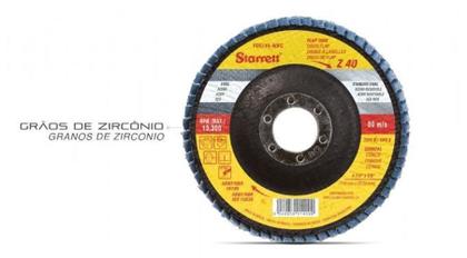 Imagem de Disco Flap Starrett 4.1/2X7/8 Grao 40 (115X22.23Mm)