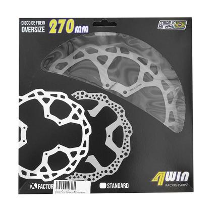 Imagem de Disco Freio 270mm Dianteiro 4win Factory C/ Suporte Pinça Ttr 230 2005 Em Diante