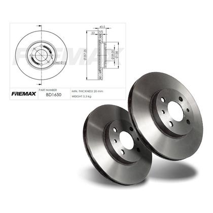 Imagem de Disco Freio Dianteiro Fremax Fiat Cronos 1.0 6v 2022 A 2024