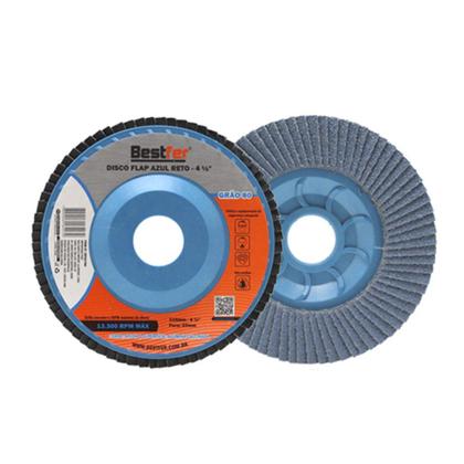 Imagem de Disco Lixa Flap 4.1/2 GR. 80 Azul BFH2780 Bestfer