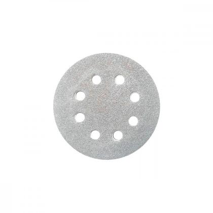 Imagem de Disco Lixa Pluma Branco 5X100 8Furo - Kit C/10 PC