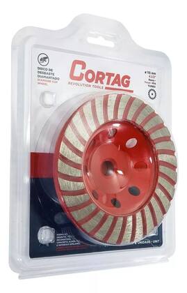 Imagem de Disco/rebolo diamantado desbaste cortag turbo 115x m14 61753 (concreto, granito, mármore, pedras decorativas, alvenaria, materiais similares)