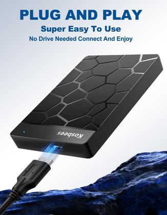 Imagem de Disco rígido externo portátil Kosbees 500 GB USB 3.0