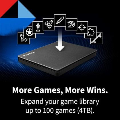 Imagem de Disco rígido externo portátil Toshiba Canvio Gaming 2TB