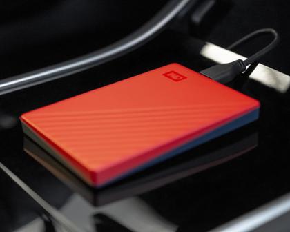 Imagem de Disco rígido externo portátil WD My Passport 6TB vermelho