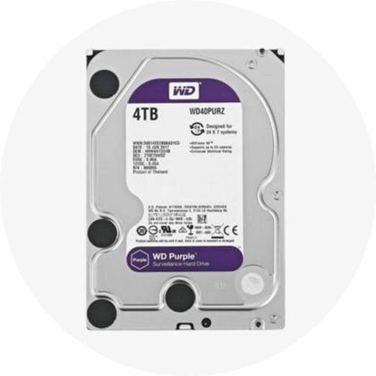 Imagem de Disco Rígido Intelbras 4TB HD WD Purple Para CFTV