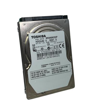 Imagem de Disco Rigido Interno Hd Mk6459gsxp 640gb Toshiba 2,5 Notebook