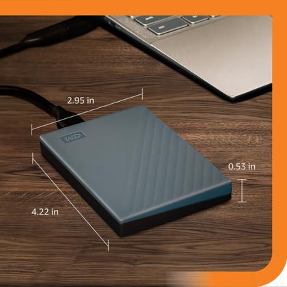 Imagem de Disco rígido portátil WD My Passport 6TB USB-C/A 2.5"