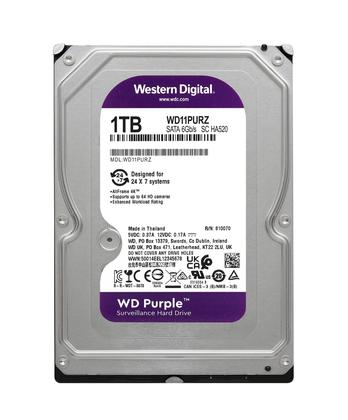 Imagem de Disco rígido Western Digital WD Purple 1 TB SATA 6 Gb/s 3,5"
