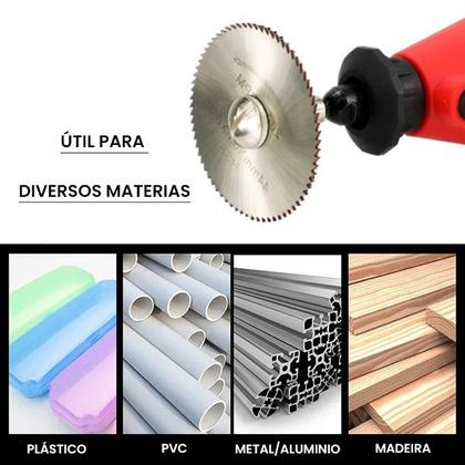 Imagem de Disco Serra Circular Madeira Retifica E Furadeira C/6 Peças
