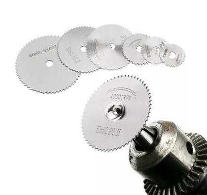 Imagem de Disco Serra Circular Madeira Retifica E Furadeira Com 11 Peças