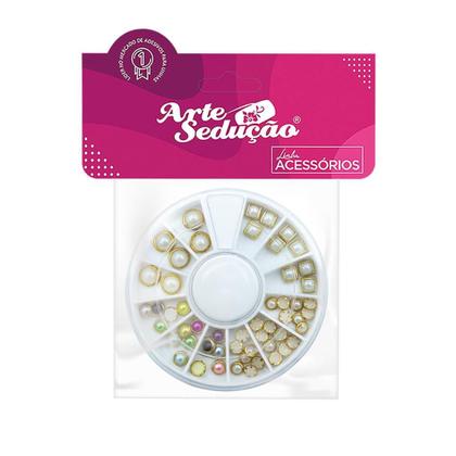 Imagem de Disco Strass Pedrarias para Decoração de Unhas Olho de Gato