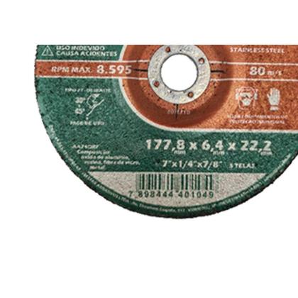 Imagem de Disco Tels.Desb/Inox 7 X 7/8-  A45 - Kit C/5 PC