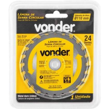 Imagem de Disco Widea Serra Circular 110 x 24D Vonder - 10123