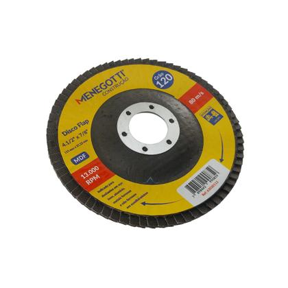 Imagem de Discos de Desbaste Gramatura 120 115x22,23mm - Menegotti 4x